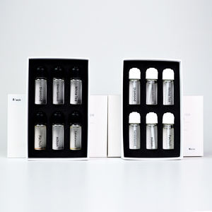 موزع عطر السيارة العصري بزجاجة زجاجية 6*5 مل وزيت عطري وغطاء لولبي أسود وأبيض ومنقي هواء بتصميم أنيق - Product Image 2