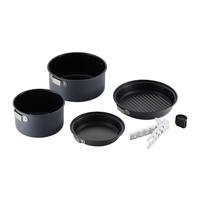 Équipement de randonnée de haute qualité, kit de cuisine en aluminium pour l'extérieur, ensemble de cuisine pas cher pour la randonnée