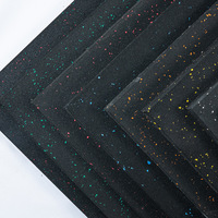 Gummi-Übungs-Trainingsgeräte Bodenmatte - Geräusch-Schock-Absorbierender Oberflächenschutz - für Heimtraining Garage Spielplatz