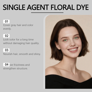 Teinture capillaire nourrissante et lissante Hoegoa, soin capillaire, traitement lissant, teinture capillaire saine pour hommes et femmes - Product Image 5