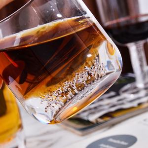 Samyo مصنع بالجملة مخصص كريستال شكل دائري ثقيلة القاع متذبذبة دوار ويسكي أكواب - Product Image 5