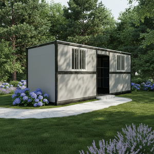 Maison conteneur pliable de 20 pieds, gain de place, préfabriquée, modulaire, pour logement d'urgence - Product Image 1