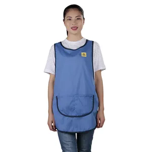 Polyester Cotton Fabric ESD Blue Tabard Antistatic Clothes Manufacturer Supplying