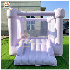 Thương mại trắng Macaron đám cưới Inflatable lâu đài cho người lớn và trẻ em thời trang <span class=keywords><strong>bouncy</strong></span> giường cho thuê cho các bên - Product Image 5