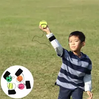 FDFIT Jouet d'exercice et d'entraînement du poignet Dos en caoutchouc coloré et amusant avec des cordes comme cadeau pour la balle de poignet rebondissante de la famille