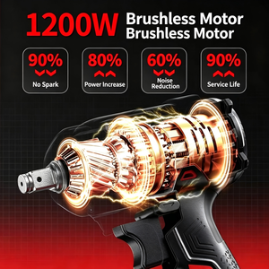 Electric Impact Wrench 21V 500Nm High Torque Lithium Battery <b>Powered</b> Handheld DIY <b>Tool</b> - Product Image 5