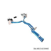 Silencieux d'échappement Catback en titane avec contrôle de soupape gestuelle pour Audi S6 S7 4.0T 2013 +.