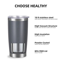 Vaso Térmico de Acero Inoxidable de 20 oz al por Mayor, Taza de Café de Viaje con Tapa Hermética