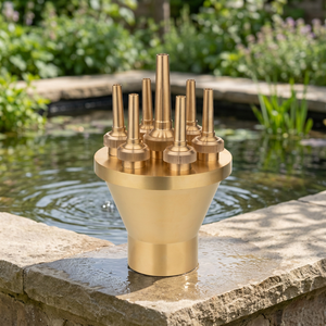 Buse de fontaine à jet d'eau effet mousse en laiton moderne Sea Wings pour produits de jardin en pierre - Product Image 3