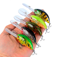 WEIHE 5 couleurs 9.5cm/12g appâts simulés leurre de pêche artificiel réaliste leurres durs pêche manivelle