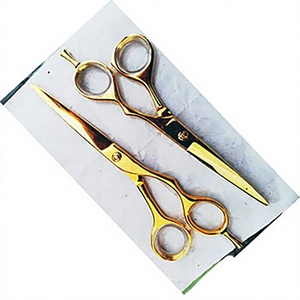 Ensemble de ciseaux professionnels personnalisés pour la beauté et les soins personnels ABP-1021, outils de barbier à lame arrondie en argent, acier inoxydable écologique BEAUTY - Product Image 4