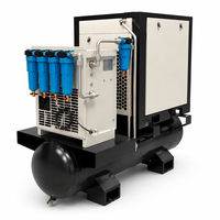 Compresseur industriel QYON 32-88cfm 7.5kw 10HP 10kw 15HP 15kw 20HP Compresseurs d'air à vis intégrés 220V 460V 60HZ