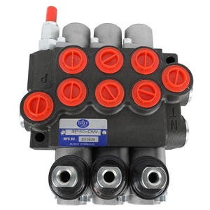 100-250 bars 3 bobines 40L/min 3P40 P80 P120 Contrôle par détente Solénoïde manuel Commande pneumatique Commande directionnelle hydraulique - Product Image 1