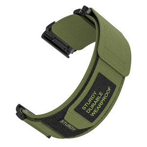Tali Jam Tangan Sport Taktis Mewah Lionorm untuk <span class=keywords><strong>Garmin</strong></span> Forerunner EPIX Instinct Tactix Fenix7X 6X Pro 7 6 6Pro 26mm 22mm Bahan Nilon - Product Image 3