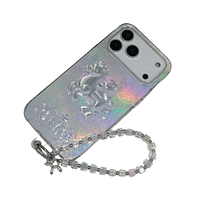 Étui de téléphone portable antichoc avec bracelet cheval pour 11/12/13/14/15/16/17 Pro Max Housse de téléphone cheval pour 14 15 16 Plus 17 Air