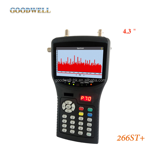 Handheld Spectrum Analyzer & CCTV Monitor Support DVB-S/S2+T/T2+C 4.3 Inch Portable Digital HD Satellite Finder Meter