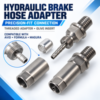 Connecteur de Tuyau de Frein Hydraulique en Acier Inoxydable, Raccord Droit pour Frein à Disque de Vélo