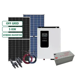 Sistema fotovoltaico per uso domestico 5000W 24V 110V 220V Off Grid 5KW sistema di energia solare