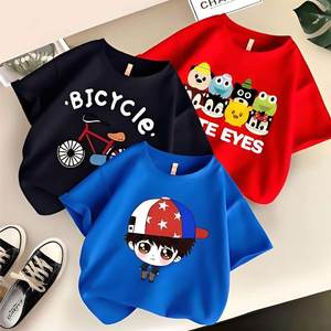 批发混合二手儿童服装库存夏季儿童休闲服装随机发货卡通印花款式 CN/FUJ - Product Image 1