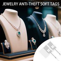 Étiquette de sécurité RFID UHF 860-960 MHz ISO 18000-6C, autocollant antivol longue portée pour la protection contre la perte des bijoux en vente au détail