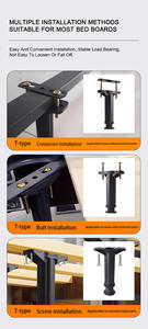 <span class=keywords><strong>Pieds</strong></span> de support de lit en plastique en forme de T, réglables en hauteur, pour cadre de lit, vente en gros, robustes - Product Image 3