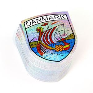 Etiquetas Adhesivas de PVC Resistentes al Agua con Impresión UV Personalizada, Pegatinas Brillantes de Dibujos Animados, Pegatinas Holográficas de Vinilo Cortadas a Troquel - Product Image 1