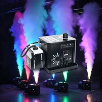 Machine à fumée et brouillard RGB 3-en-1 étanche 3500W, jet d'air IP65, pour extérieur, arc-en-ciel coloré, télécommande DMX512, pour mariages et événements