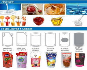 Chất tẩy rửa máy đóng gói đứng Pouch doy gói cho thực phẩm Pick Fill seal công nghệ Túi giấy gói ghi nhãn - Product Image 2