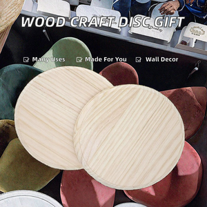 Discos de Madera de Pino Pulidos Personalizados al por Mayor, Corte Láser de 3 mm, Decoración Moderna para Días Festivos y Recuerdo - Product Image 2