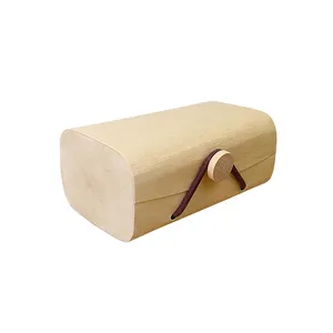 Scatola di corteccia di legno ecologica semplice scatola di tè scatola regalo vuota universale