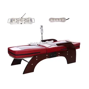 Jade Master Stone Rollers Physical Heating Therapy Lumbar Traction Chiropractic Table Full Body Electric Infrared Massage Bed