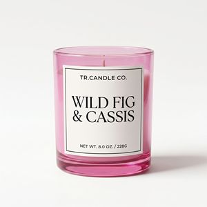Bougie parfumée en cire de soja rose mat de luxe dans un bocal en verre avec couvercle métallique pour une décoration esthétique de la maison, vente en gros, marque privée - Product Image 4