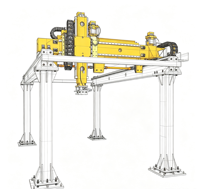 Robot portique à longue course robuste, axe linéaire 7, moteur, PLC, boîte de vitesses, roulement, puissance 3kW pour applications industrielles automatiques