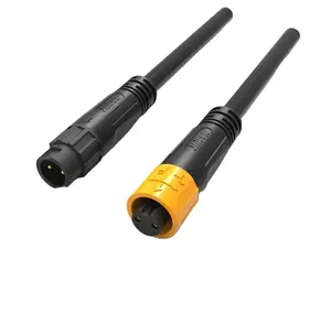 Jnicon M16 10A waterproof connector male female cable panel mount socket IP67 IP68 electric wire cable connector supplier