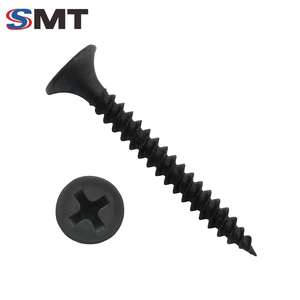 Herstellerdirektvertrieb Hochwertige Kohlenstoffstahl Metrische Schwarz Phosphatierte Beschichtung Feingewinde Phillips Trockenbauschrauben - Product Image 1