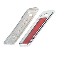 Nouvelles protections de charnières de sacoches arrière en plastique chromé avec garantie d'un an pour Touring Road King Road Street Glide 2014-2024