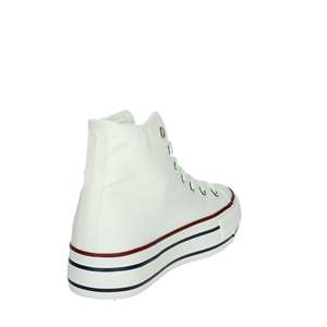 รองเท้าผ้าใบหุ้มข้อสูงแบบผูกเชือก รุ่น Donna สีขาว พื้นหนานุ่ม - Product Image 3