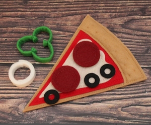 <span class=keywords><strong>Pizza</strong></span> de fieltro Juguetes de fieltro Pretender Sandwich Comida Juguete Fieltro <span class=keywords><strong>pepperoni</strong></span> Rodajas de <span class=keywords><strong>pizza</strong></span> - Product Image 6