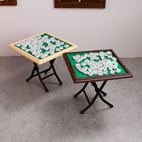 Modèle de table de mahjong miniature, rétro, petit tabouret carré, ornement, accessoire de maison de poupée, décoration, jouet d'imitation pour enfants, cadeau
