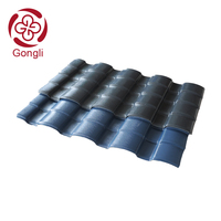 Tejas de Techo Tradicionales Chinas de PVC, Lámina de Techo de Plástico Estilo Chino Tradicional