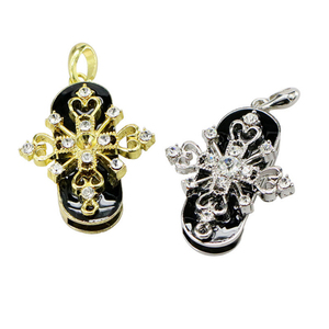 Bling forma de cruz colgante de joyería Usb Flash Drive Stick Usb de Metal Usb <span class=keywords><strong>2</strong></span>,0 de 3,0 Pendrive 32GB 16GB 8GB - Product Image 4