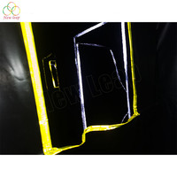 Nouvelle Arène de Laser Tag Gonflable Leap & Labyrinthe Hanté 10m x 10m x 2.3m en Matière Oxford/PVC Mobile pour Fêtes