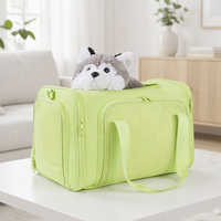 Sac de transport pliable personnalisé pour animaux de compagnie, grand format, en néoprène respirant, pour chiots, chiens et chats, idéal pour les voyages