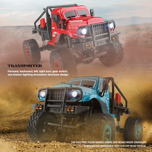 Wltoys 184020 Coche RC Miniatura 1:18 2.4G con Luces LED 4WD Todoterreno Eléctrico Vehículo Crawler Camión de Control Remoto Juguete - Product Image 4