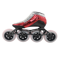 Chaussures de skate pour hommes et femmes à la mode en fibre de carbone d'usine OEM/ODM vitesse en ligne 3/4 roues patins à roulettes