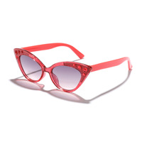 2026 New Neon Rhinestone Eye Sunglasses Cute Baby Styling, Anti UV