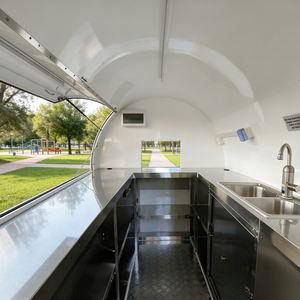 小型食品拖车出售，封闭式移动餐厅，带基本基础设施的商业街头食品拖车 - Product Image 5