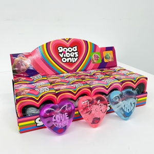 Juguete Antiestrés con Forma de Corazón, Bolas Sensoriales para Aliviar la Ansiedad con Mensajes Inspiradores - Product Image 3