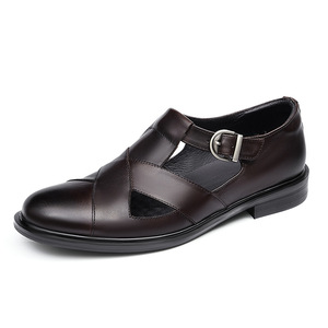 Zapatos de cuero genuino de diseño clásico de lujo personalizados para hombre, informales, formales y de negocios. - Product Image 2
