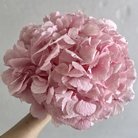 Bunga Hydrangea Pink Tunggal untuk Dekorasi Pesta, Bunga Hias untuk Latar Belakang Acara, Hiasan Meja, Dekorasi Floral